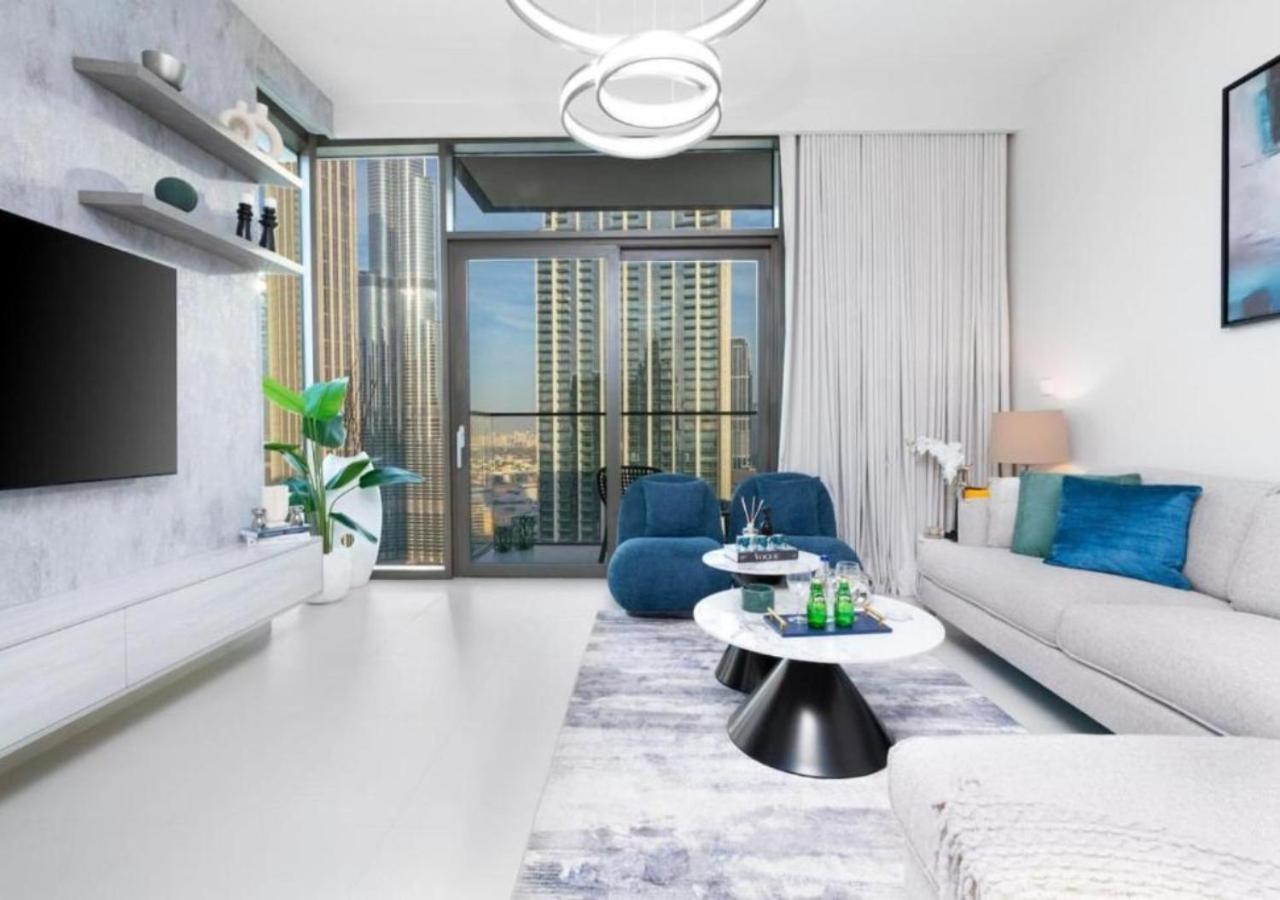 High-Floor 2 Bedroom Premium Apt And Burj Khalifa Views By Vibel Dubai Ngoại thất bức ảnh