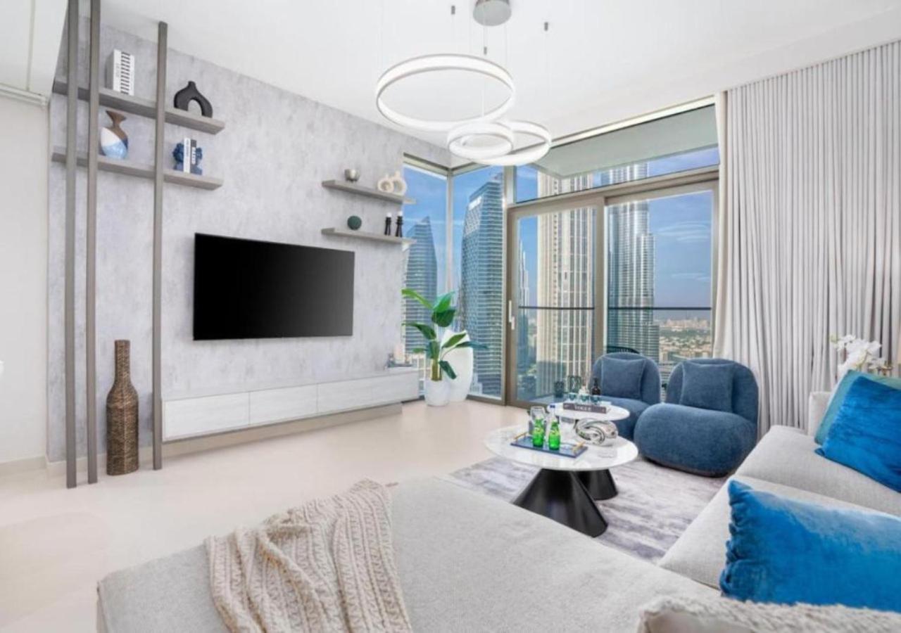 High-Floor 2 Bedroom Premium Apt And Burj Khalifa Views By Vibel Dubai Ngoại thất bức ảnh