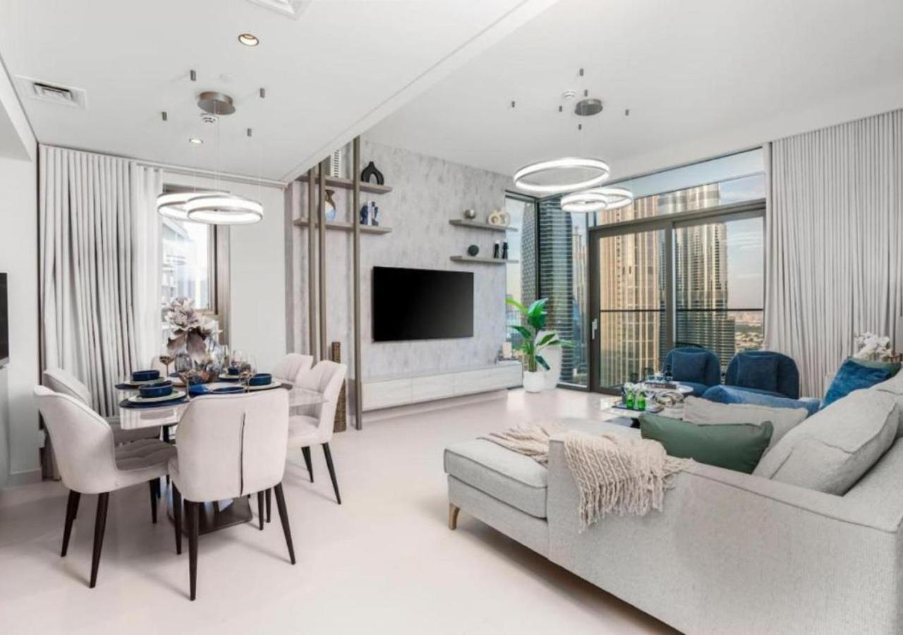 High-Floor 2 Bedroom Premium Apt And Burj Khalifa Views By Vibel Dubai Ngoại thất bức ảnh